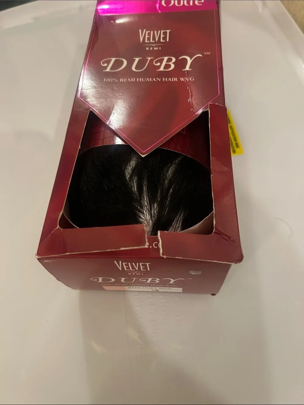 Outre Velvet Remix Duby, 100% Remi Human Hair WVG - Color 1B